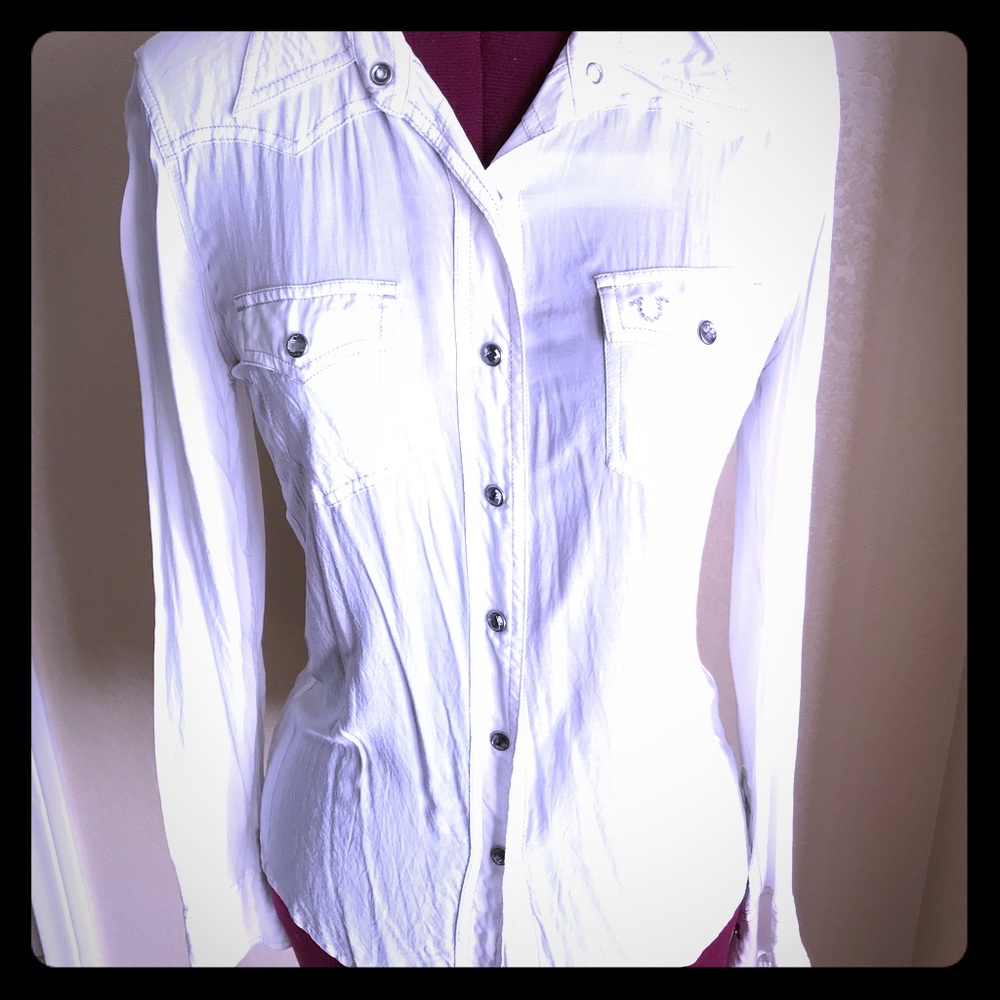 True religion country style collar shirt